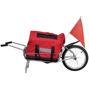 Comparateur de prix : vidaXL Remorque de vélo à une roue avec sac de rangement