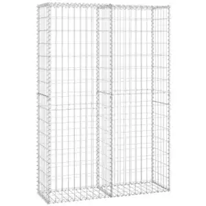 vidaXL Panier de gabion avec couvercle Fil galvanisé 150 x 100 x 30 cm
