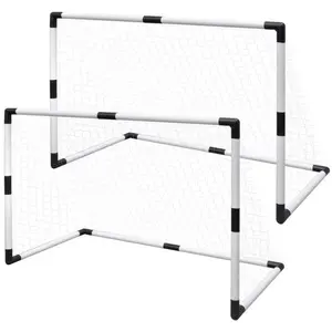 Comparateur de prix : VIDAXL Set de mini but de football poteau et filet enfants 2pcs 91,5x48x61 cm