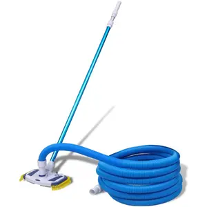 Comparateur de prix : vidaXL Aspirateur de piscine avec manche télescopique et tuyau