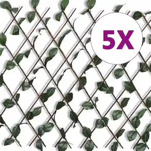 Comparateur de prix : vidaXL Clôture en treillis de saule 5 pcs 180x90 cm