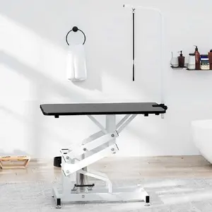 vidaXL Table Toilettage Ajustable Hydraulique pour Chiens Chats Animau... pas cher