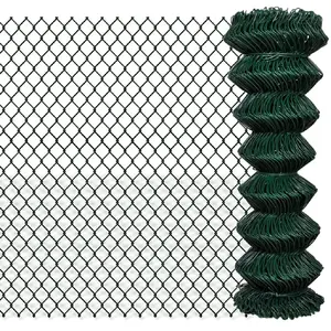 Comparateur de prix : vidaXL Clôture à mailles losangées Acier 1,25x15 m Vert