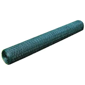 Comparateur de prix : vidaXL Grillage à poule avec revêtement en PVC 25x0,75 m vert
