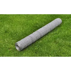 Comparateur de prix : vidaXL Grillage pour volière Acier galvanisé 25 x 0,5 m Argenté
