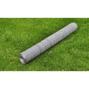 Comparateur de prix : vidaXL Grillage pour volière Acier galvanisé 25 x 1 m Argenté