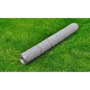 Comparateur de prix : vidaXL Grillage pour volière Acier galvanisé 25 x 1 m Argenté