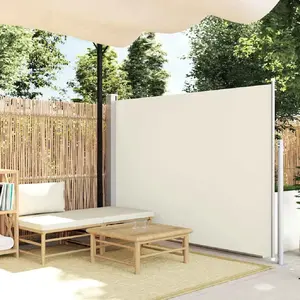 vidaXL Auvent latéral de patio 160x300 cm Couleur crème pas cher