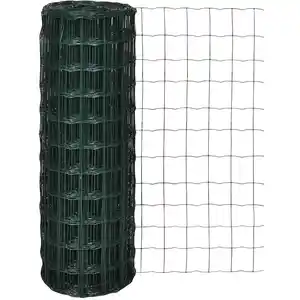 Comparateur de prix : vidaXL Clôture euro Acier 25 x 1,0 m Vert