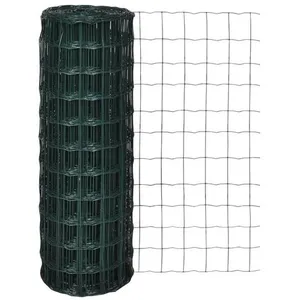 Comparateur de prix : vidaXL Clôture euro Acier 25 x 1,2 m Vert