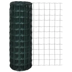 Comparateur de prix : vidaXL Clôture euro Acier 25 x 0,8 m Vert