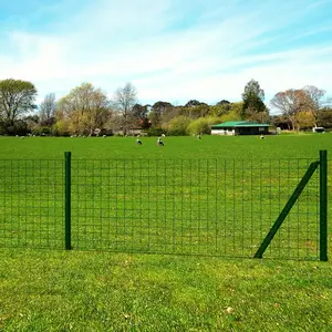 Comparateur de prix : vidaXL Clôture euro Acier 25x0,8 m Vert