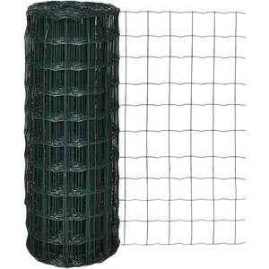 Comparateur de prix : vidaXL Clôture euro Acier 25 x 1,0 m Vert