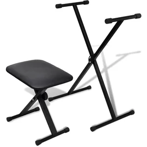 Comparateur de prix : vidaXL Ensemble de tabouret et support réglable de piano