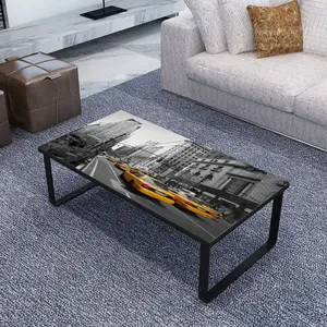 vidaXL Table basse avec dessus de table rectangulaire pas cher