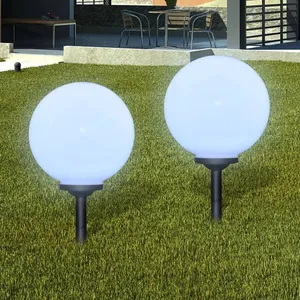 Comparateur de prix : vidaXL Lampes d'allée à LED 2 pcs 30 cm avec piquet de sol