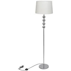 Comparateur de prix : vidaXL Lampadaire avec support haut Décoration à 4 boules Blanc