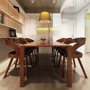 vidaXL Chaises à manger lot de 6 marron similicuir pas cher