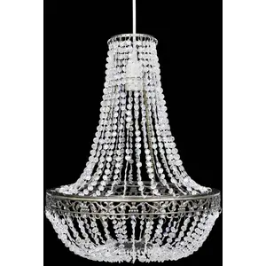 Comparateur de prix : vidaXL Lustre suspendu Crystal 36,5 x 46 cm