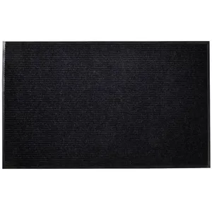 vidaXL Paillasson Noir PVC 90 x 150 cm