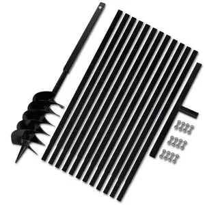 Comparateur de prix : vidaXL Bêche et tarière manuelle 150 mm avec Rallonge 13 m acier