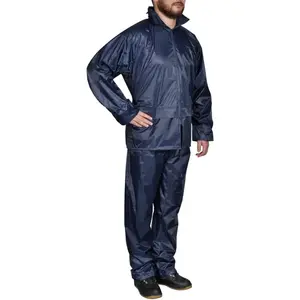 Comparateur de prix : Combinaison de pluie avec capuche 2 pcs Hommes Bleu marine xl - Vidaxl