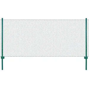 Comparateur de prix : vidaXL Clôture en grillage métallique avec poteaux Acier 25x0,5 m Vert