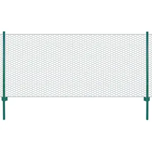 Comparateur de prix : vidaXL Clôture en grillage métallique avec poteaux Acier 25x1 m Vert