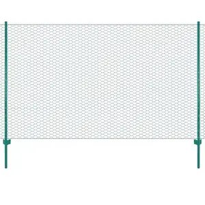 Comparateur de prix : vidaXL Clôture en grillage métallique avec poteaux Acier 25x2 m Vert