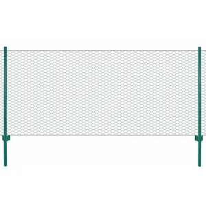 Comparateur de prix : vidaXL Clôture en grillage métallique avec poteaux Acier 25x1 m Vert