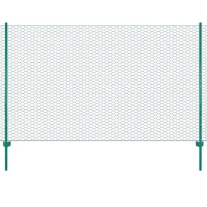 Comparateur de prix : vidaXL Clôture en grillage métallique avec poteaux Acier 25x2 m Vert
