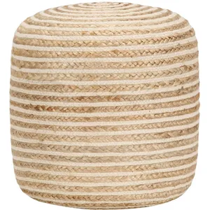 Comparateur de prix : vidaXL Pouf fait à la main 40 x 45 cm Jute