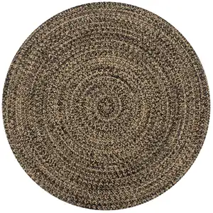 Comparateur de prix : vidaXL Tapis fait à la main jute noir et naturel 150 cm