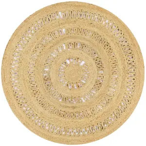 Comparateur de prix : vidaXL Tapis fait à la main Jute tressée 120 cm