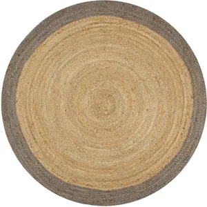 Comparateur de prix : vidaXL Tapis fait à la main Jute avec bord gris 90 cm