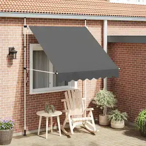 Comparateur de prix : vidaXL Auvent manuel rétractable 200 cm Anthracite