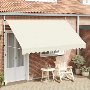 Comparateur de prix : vidaXL Auvent manuel rétractable 350 cm Crème