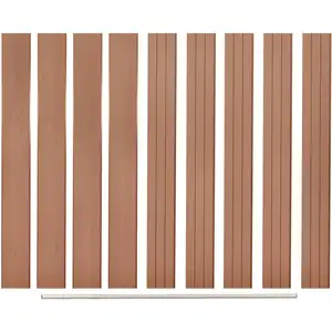 Comparateur de prix : vidaXL Panneaux de clôture de remplacement 9 pcs WPC 170 cm Marron