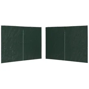 Comparateur de prix : vidaXL Paroi de tente réception 2 pcs avec fermeture éclair PE Vert