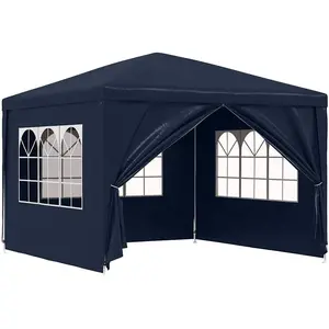 Comparateur de prix : vidaXL Tente de réception 3 x 3 m Bleu