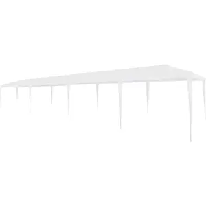 vidaXL Tente de réception 3x12 m PE Blanc pas cher