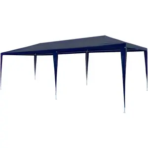 vidaXL Tente de réception 3x6 m PE Bleu pas cher