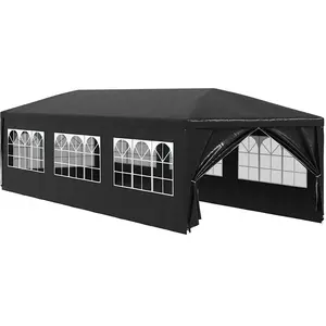 vidaXL Tente de réception 3 x 9 m Anthracite pas cher