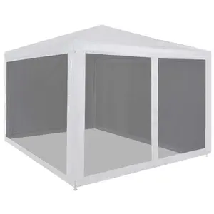 Comparateur de prix : vidaXL Tente de réception avec 4 parois en maille 3 x 3 m
