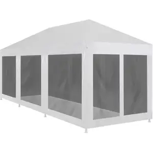 Comparateur de prix : vidaXL Tente de réception avec 8 parois en maille 9 x 3 m