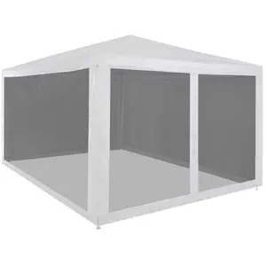 Comparateur de prix : vidaXL Tente de réception avec 4 parois en maille 4 x 3 m