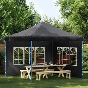 Comparateur de prix : vidaXL Paroi de tente de réception 2 pcs avec fenêtre PE Anthracite