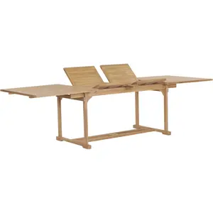Comparateur de prix : vidaXL Table extensible de jardin 180-280x100x75 cm Teck solide