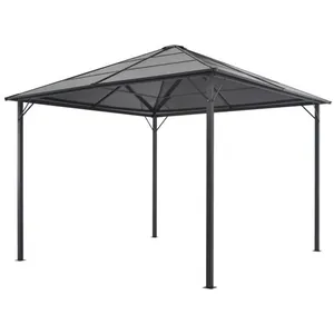 Comparateur de prix : VIDAXL Tonnelle avec Toit Anthracite Chapiteau de Patio Aluminium Tente de Réception