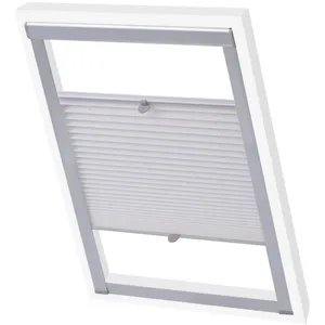 vidaXL Store plissé Blanc CK02 pas cher